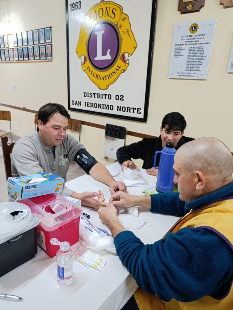 El Club de Leones de San Jerónimo Norte reafirma su compromiso con la salud comunitaria