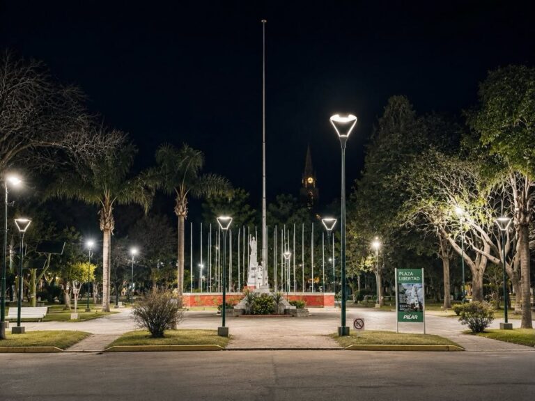 Realizan obras de mantenimiento y mejoras en Plaza Libertad de Pilar